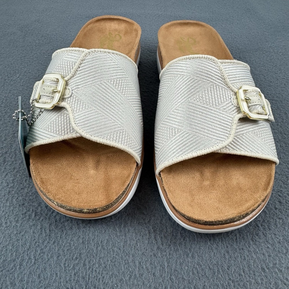 SKECHERS lifted comfort Womens relaxed fit Restless Wave Slide OFF WHITE - 9 US - Picture 2 of 5